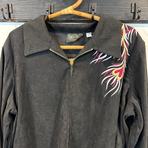 Vintage Bob Mackie Embroidered Rooster Art to Wear Jacket Size 1X - Picture 6 of 14
